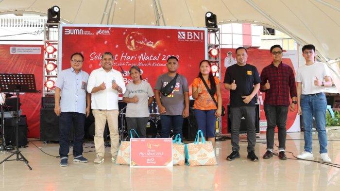 Istimewa:Foto Penyerahan Bingkisan Natal (Paket Pangan) dari BNI Wilayah