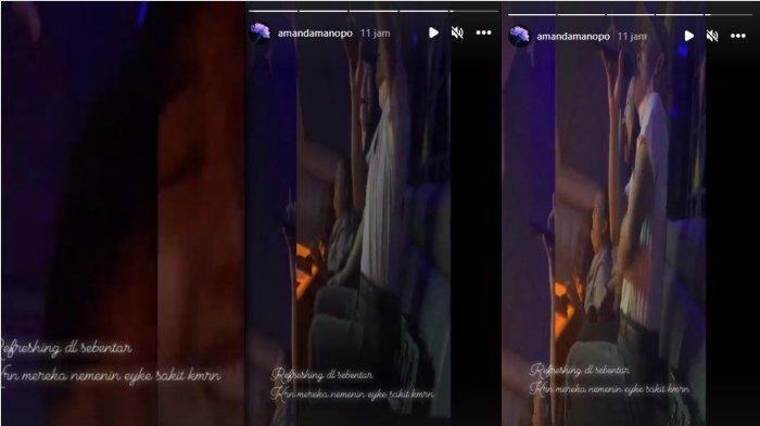 Amanda Manopo pemeran Andin di Sinetron Ikatan Cinta sedang karaoke