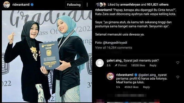 Ridwan Kamil beri balasan menohok netizen