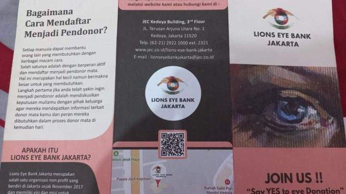 Fransiska donorkan kornea matanya