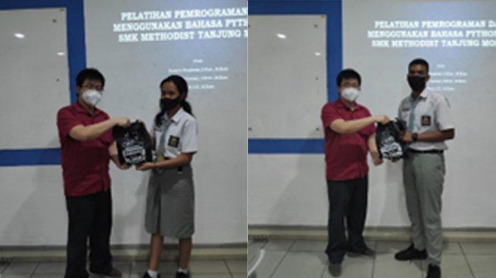 Pelatihan Pemrograman Dasar Menggunakan Bahasa Python pada SMK Methodist Tj Morawa 1