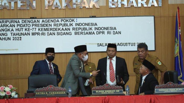 Sidang paripurna DPRD Pakpak Bharat Pidato Kenegaraan Presiden