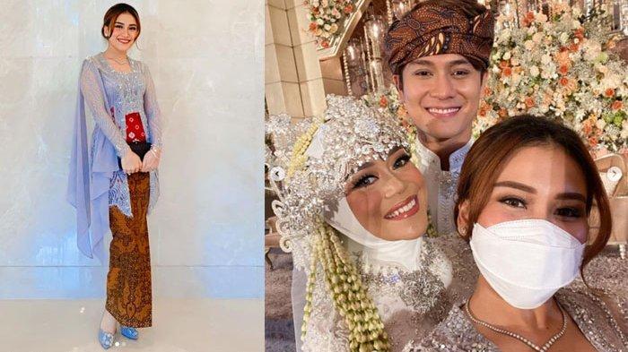 Ayu Ting Ting saat menghadiri acara pernikahan Lesti Kejora dan Rizky Billar