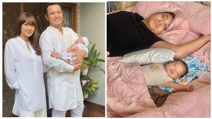 Gaya tidur Gilang Dirga dan Gin Dirga
