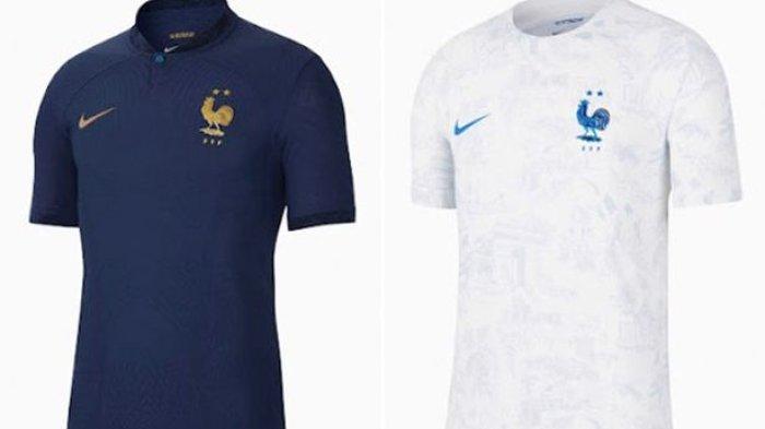 Jersey timnas Perancis di Piala Dunia 2022 di Qatar.