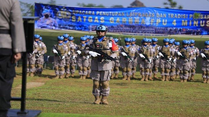 Komandan Kontingen Satgas Garuda Bhayangkara FPU 4 Minusca AKBP Wahid Kurniawan SIk