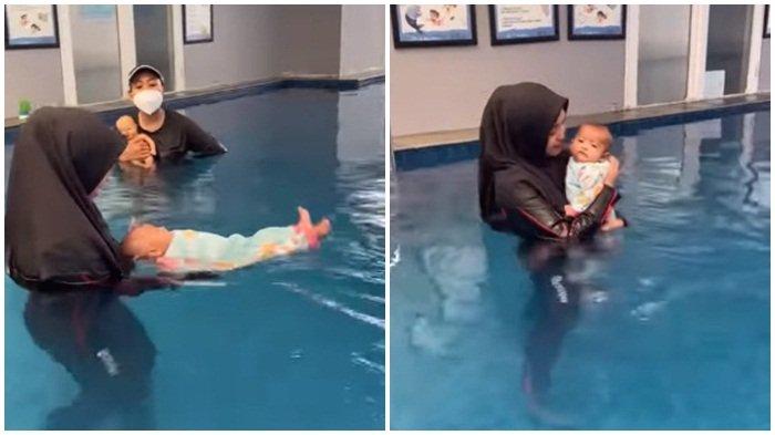Momen Ricis ajarkan Baby Moana menyelam