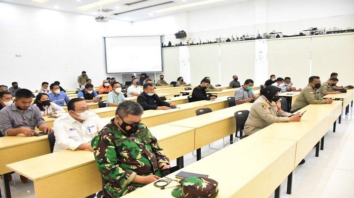 Suasana acara BNPT Bersama KSOP Kelas II Palembang dan PT Pelabuhan Indonesia