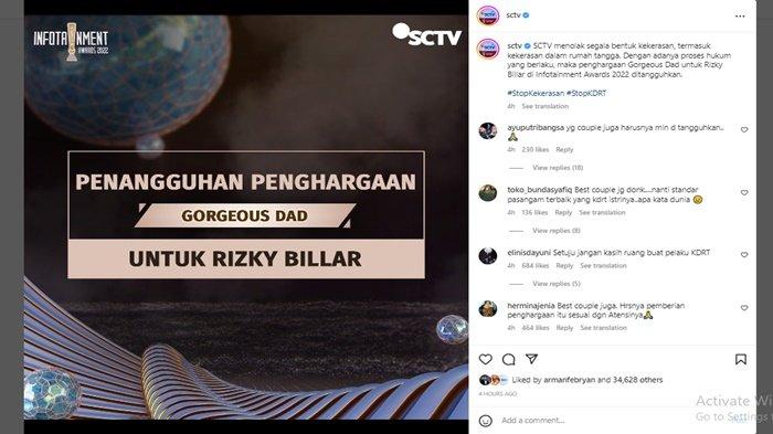 Unggahan Instagram SCTV