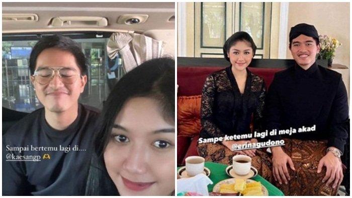 momen Kaesang dan Erina nyekar