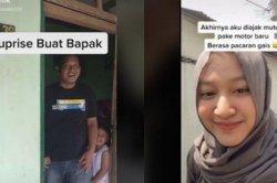Warganet Terharu, Anak Belikan Ayah Motor Baru dari Hasil Penjualan Tumbler