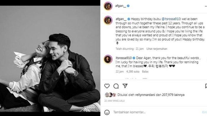 Afgan seolah membuktikan hubungannya dengan Rossa