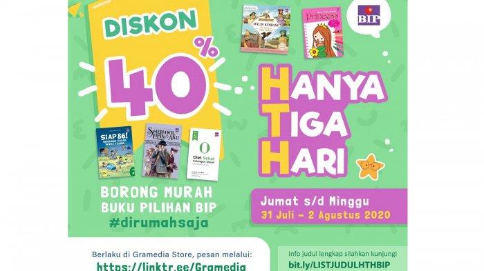 Promo menarik Gramedia pada Jumat 31 Juli 2020.