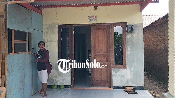 Rumah sewa yang ditempati Sri Dalminah di Dukuh Kandelgede, Guwokajen, Sawit, Boyolali