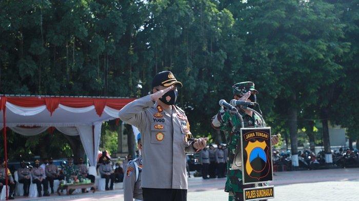 Upacara Pengamanan Pilkada Sukoharjo 2020 saat pendaftaran Paslon tanggal 4-6 September 2020