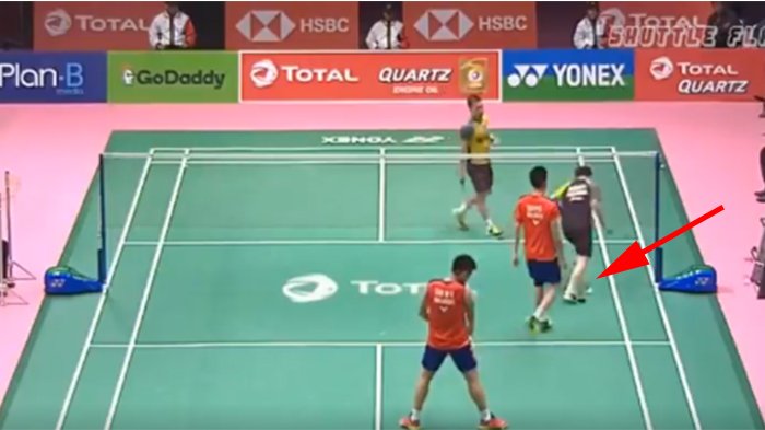 Aksi 'jail' Kevin Sanjaya