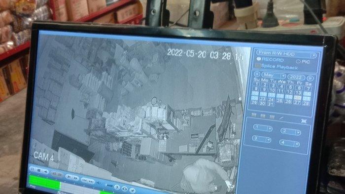Aksi pencurian di Toko Balanipa, Desa Tallu Banua, Sendana tertangkap kamera CCTV