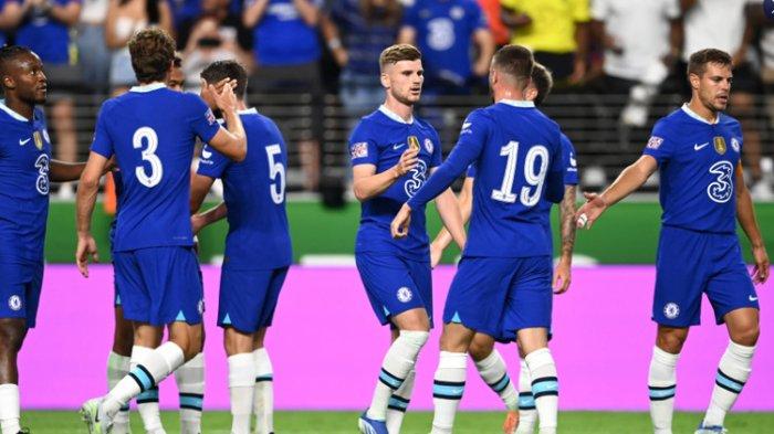 Momen laga Chelsea vs Club America dalam rangkaian tur pramusim di Amerika Serikat