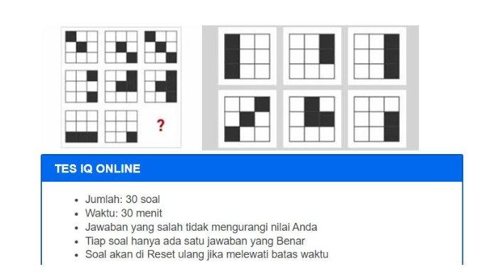 Tes IQ di tes-iq.com gratis tanpa daftar