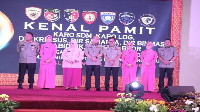 Kapolda Sumsel, Irjen Pol Rachmad dalam kegiatan kenal pamit PJU Polda Sumsel