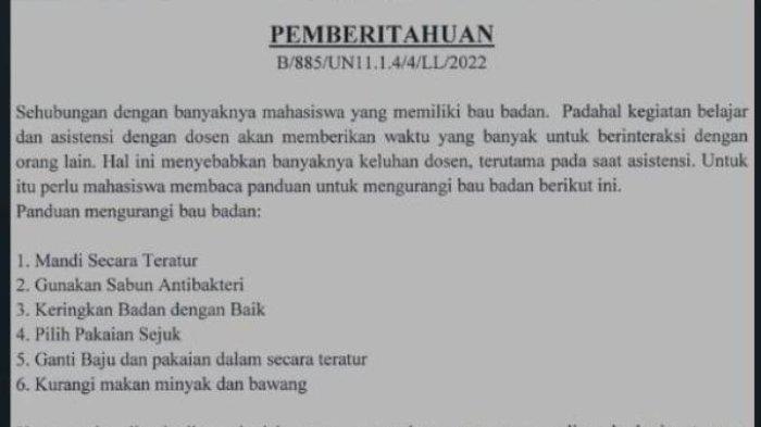 Surat Edaran Imbau Jaga Kebersihan