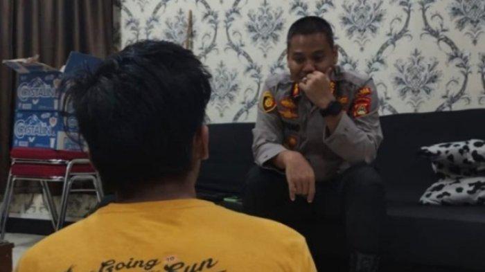 pelaku pembunuhan Febri Setiawan diinterogasi polisi