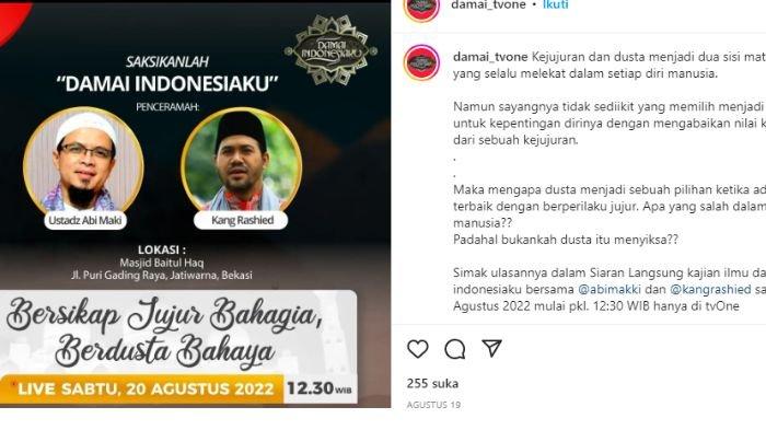 Jadwal ceramah terakhir Kang Rashied