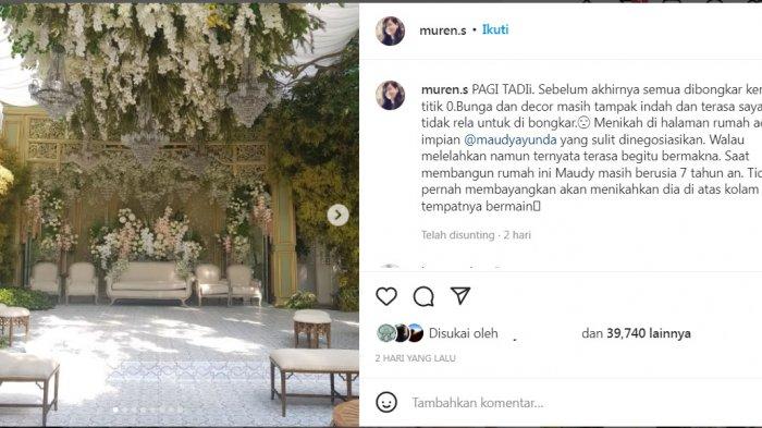 Unggahan Mauren Jasmedi di Instagram