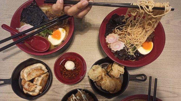 Sajian berbagai menu ramen di Rameninpo, Hallway Space, Pasar Kosambi