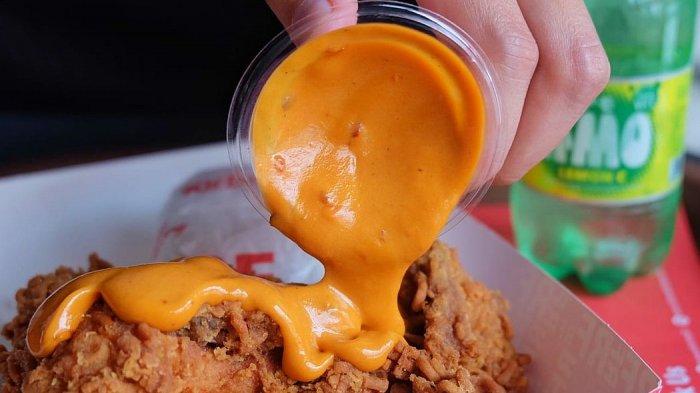 Sajian volcamo ramen chicken di 173 outlet Richeese Factory