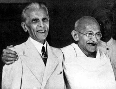 Ali Jinnah dan Mahatma Gandhi