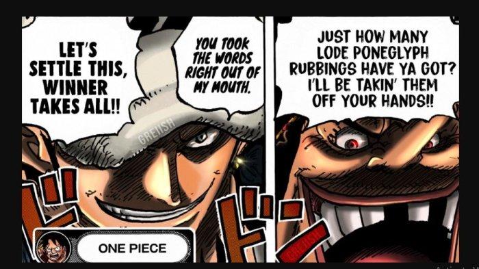 Blackbeard atau Kurohige melawan Trafalgar Law dalam One Piece