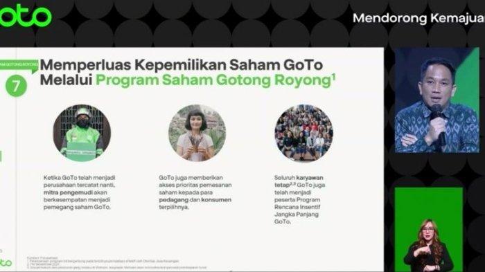 GoTo berencana meluncurkan program Saham Gotong Royong saat hajatan IPO ini.