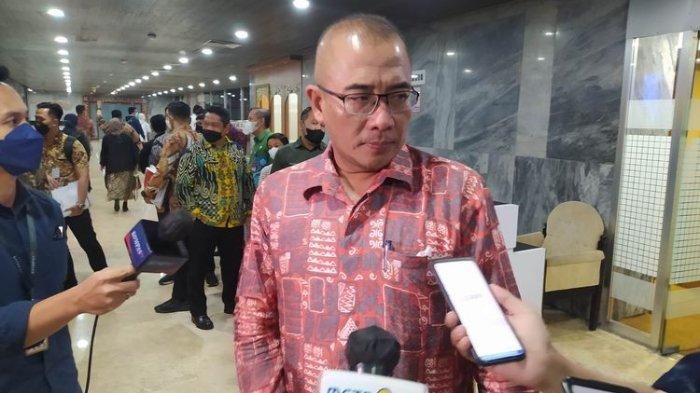Ketua KPU Hasyim Asy'ari saat ditemui di Gedung DPR RI, Senayan, Jakarta, Kamis (7/7/2022).