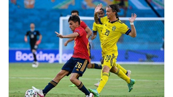 Pedri tampil sebagai starter bagi timnas Spanyol pada laga Grup E Euro 2020 kontra Swedia pada Selasa (15/6/2021) dini hari WIB.