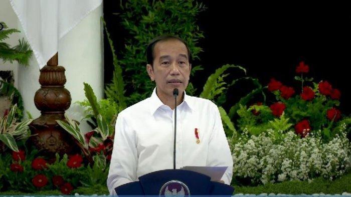 Presiden Joko Widodo dalam Sidang Kabinet Paripurna di Istana Negara, Selasa (5/4/2022).