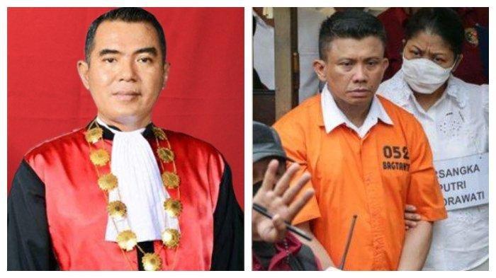 Wahyu Iman Santoso (kiri)-Ferdy Sambo (kanan). Wahyu Iman Santoso ditunjuk menjadi ketua majelis hakim dalam sidang Ferdi Sambo cs terkait meninggalnya Brigadir J yang digelar di PN Jakarta Selatan, Senin, 17 Oktober 2022.