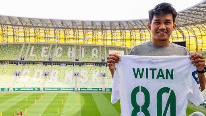 Witan Sulaeman saat diresmikan gabung Lechia Gdansk