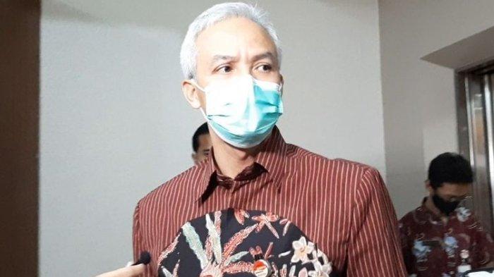 Gubernur Jawa Tengah Ganjar Pranowo saat ditemui di Kantornya, Selasa (14/7/2020).(KOMPAS.com/RISKA FARASONALIA)