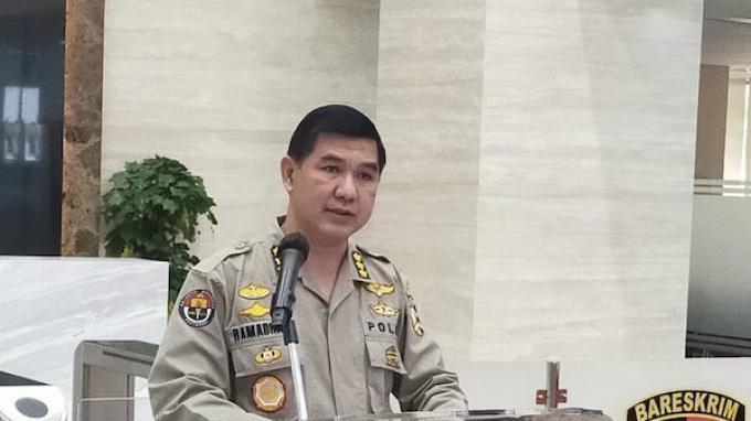 Kabag Penum Mabes Polri, Kombes Ahmad Ramadhan di Bareskrim Polri, Senin (18/5/2020).
