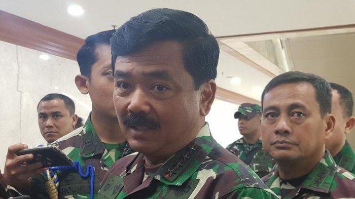 Panglima TNI Hadi Tjahjanto saat ditemui di Komplek Parlemen, Senayan, Jakarta Pusat, Kamis (30/1/2020).