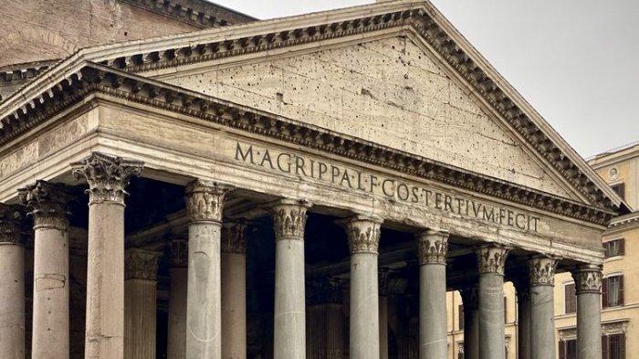 Ilustrasi The Pantheon, Roma, Italia.