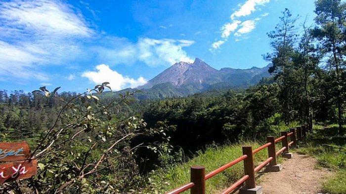 Spot panorama di wisata Deles Indah, Klaten, Rabu (16/6/2021).