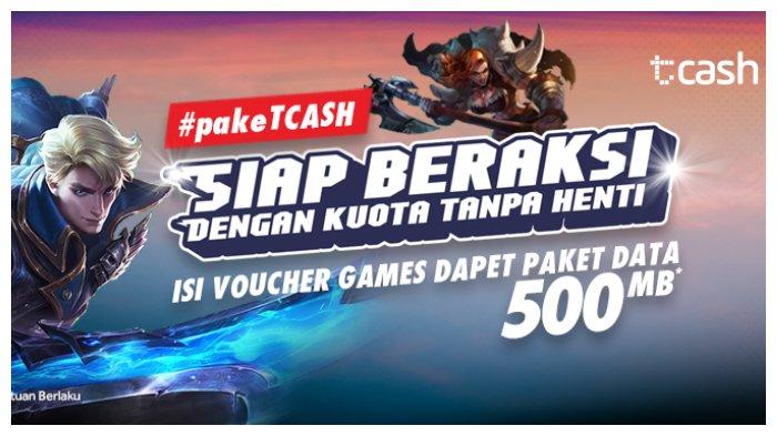 Promo beli voucher games di tcash dapat kuota